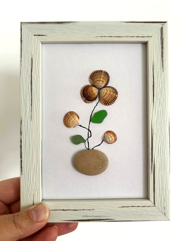 Seaglass Seashell flowers
