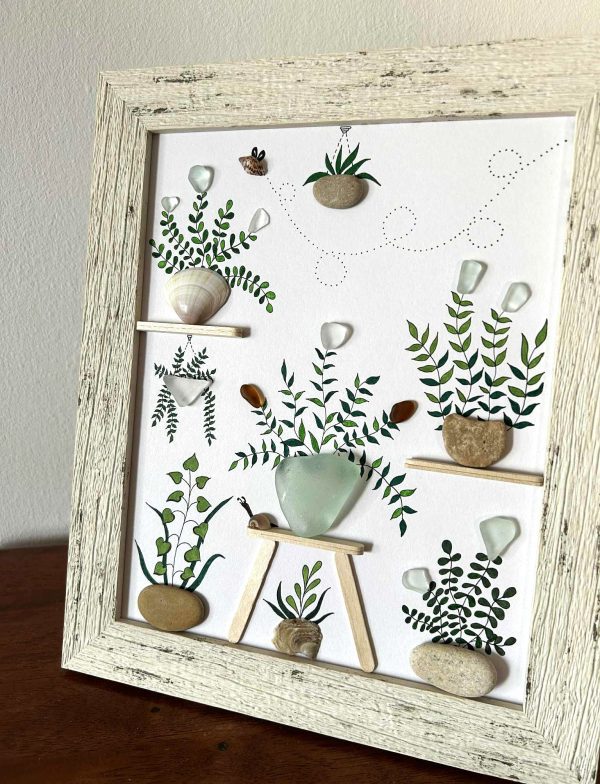 Framed Seaglass Artwork
