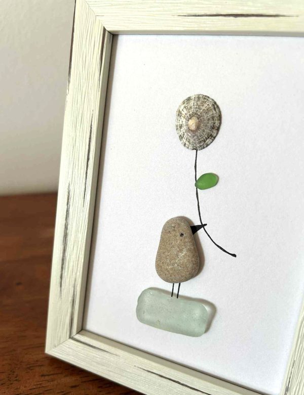 Seaglass, Pebble, Seashell Minimalist Art