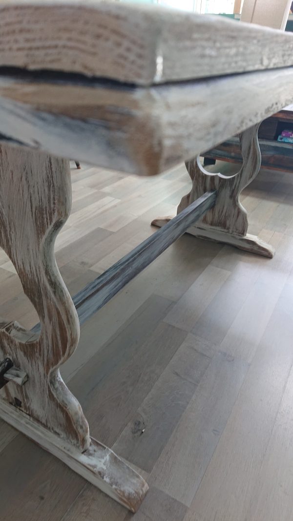 Repurposed wood, rustic dining table - Image 17