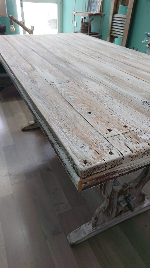 Repurposed wood, rustic dining table - Image 15