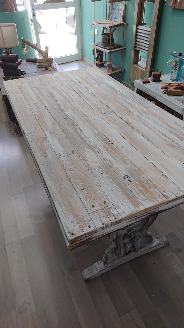 Repurposed wood, rustic dining table - Image 14