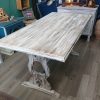 Repurposed wood, rustic dining table - Image 11