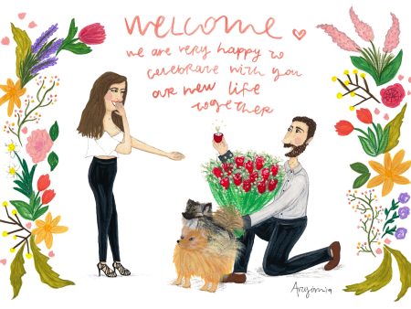 ORIGINAL CUSTOM personalised LOVE Illustration