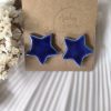 Electric Star Studs – Cobalt Blue