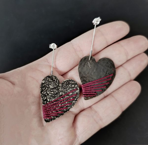 Heart earrings - Image 3