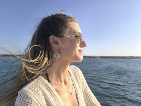 "Sea Spirit" Ceramic Earrings – Fish & Shell Design
