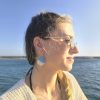 Ocean Breeze Geometric Earrings – Handmade Ceramic Beauty