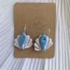 "Sea Spirit" Ceramic Earrings – Fish & Shell Design - Image 2