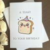 toast birthday card