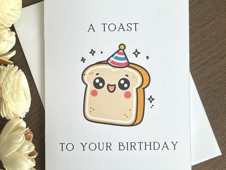 toast birthday card