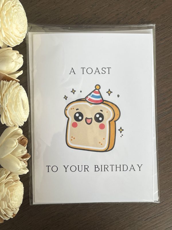 toast birthday card