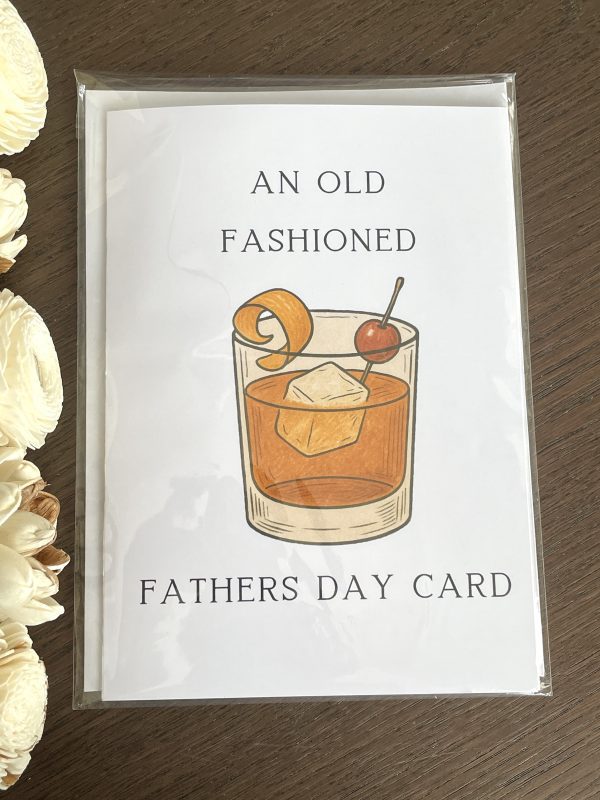 Father’s Day Card, Old Fashioned Card, Whiskey Card, Bourbon Lover Gift - Image 3