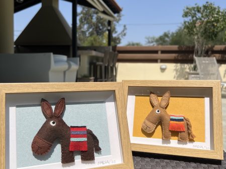 Framed Felt Cyprus Donkey - 3 variations