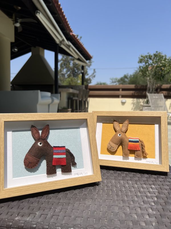 Framed Felt Cyprus Donkey - 3 variations