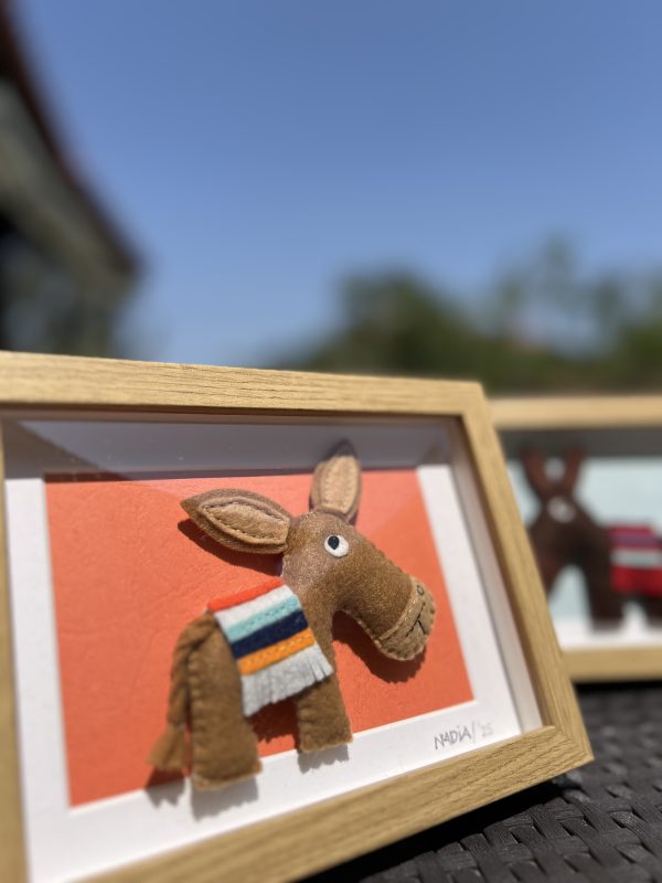 Framed Felt Cyprus Donkey - 3 variations - Image 8