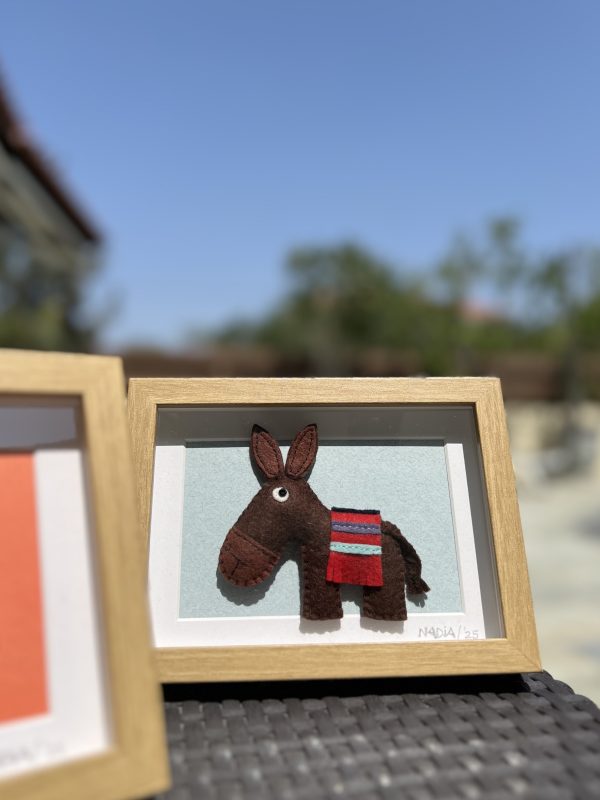 Framed Felt Cyprus Donkey - 3 variations - Image 7