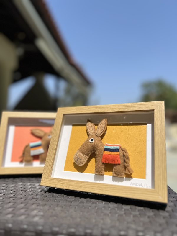 Framed Felt Cyprus Donkey - 3 variations - Image 6