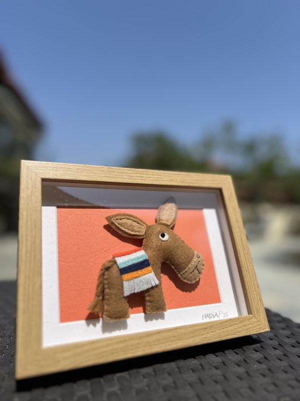 Framed Felt Cyprus Donkey - 3 variations - Image 4