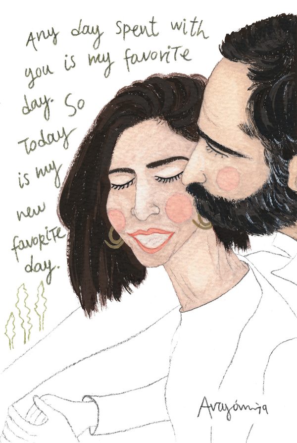 ORIGINAL CUSTOM personalised LOVE Illustration - Image 7