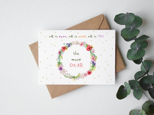 GREETING CARD 'The Most Dear'