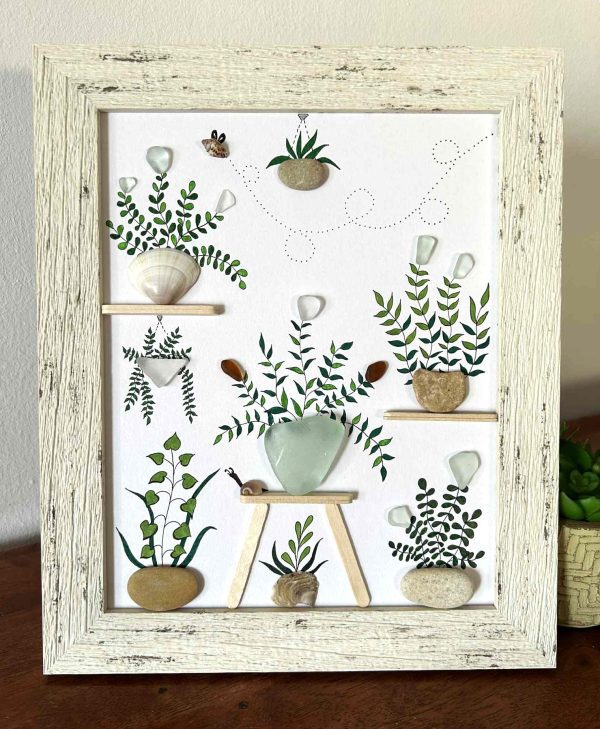 Framed Seaglass Artwork