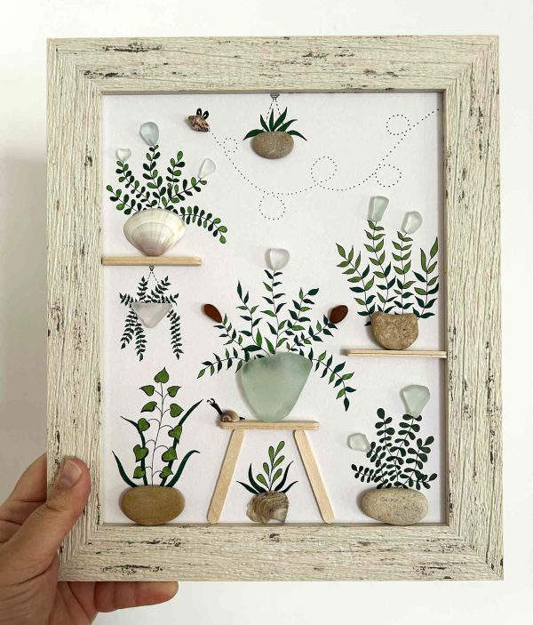 Framed Seaglass Artwork