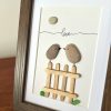 Lovebirds with Seaglass and Pebbles, Wedding, Anniversary