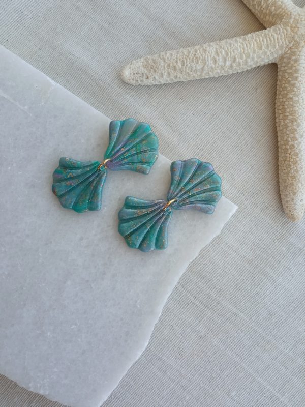 Double shell earrings