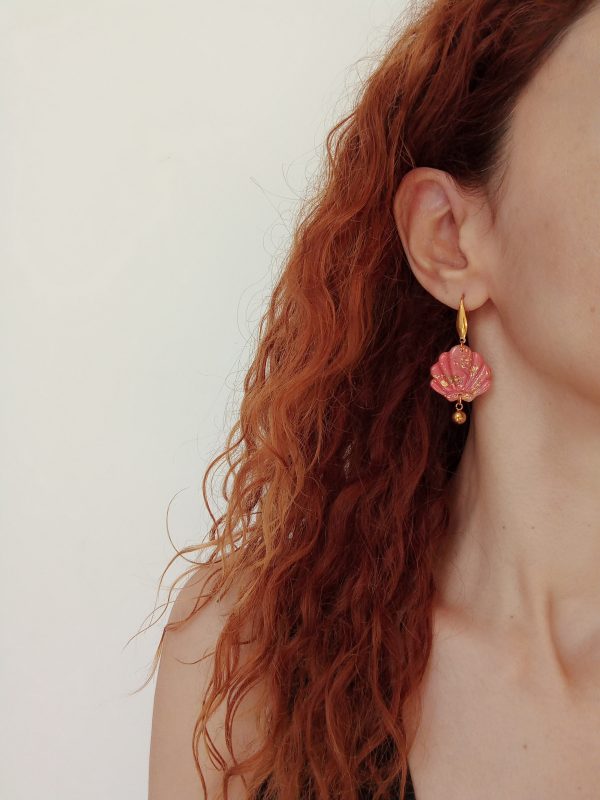 Coral shell earrings - Image 2