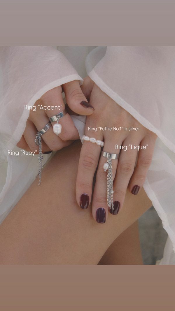 Rings Puffie in silver - Image 3