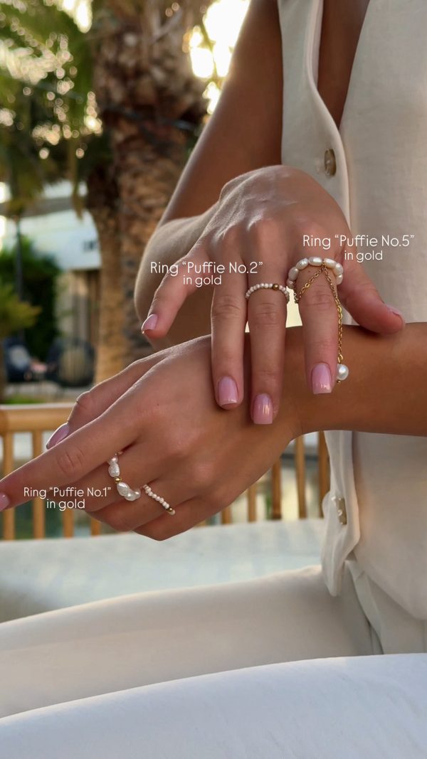 Rings Puffie in gold - Image 8