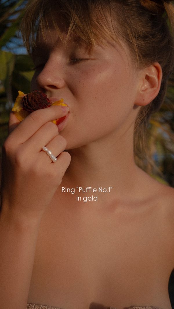 Rings Puffie in gold - Image 6