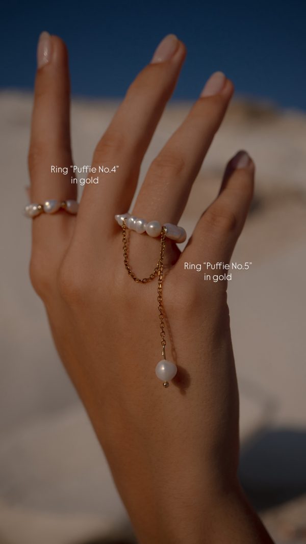 Rings Puffie in gold - Image 3
