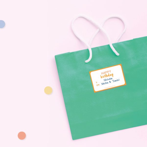 20 Happy Birthday Sticker Labels - Image 3