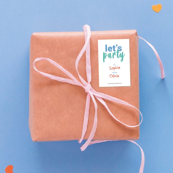 20 Birthday Gift Sticker Labels - Image 3