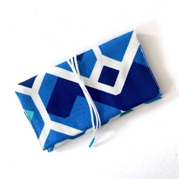 Tobacco Pouch - Blue Geometric
