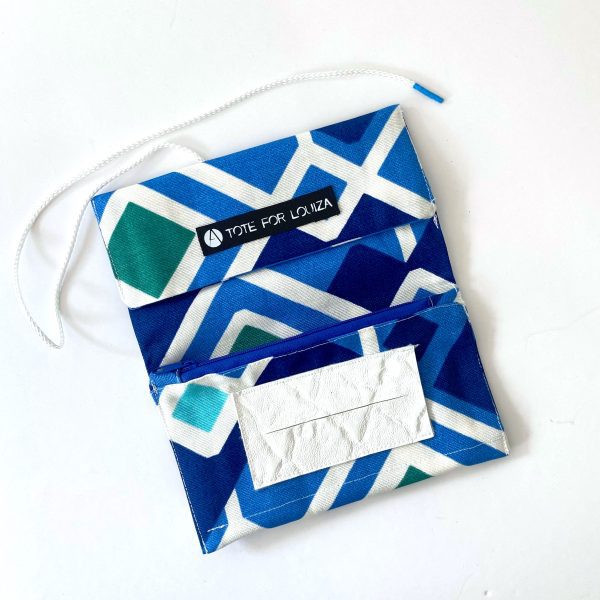Tobacco Pouch - Blue Geometric - Image 2