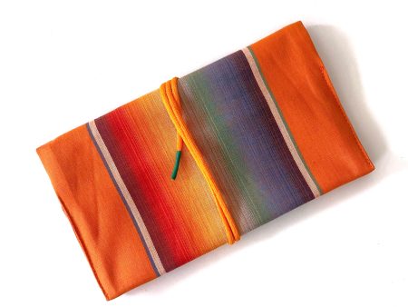 Tobacco Pouch - Orange Bright Rainbow Colours