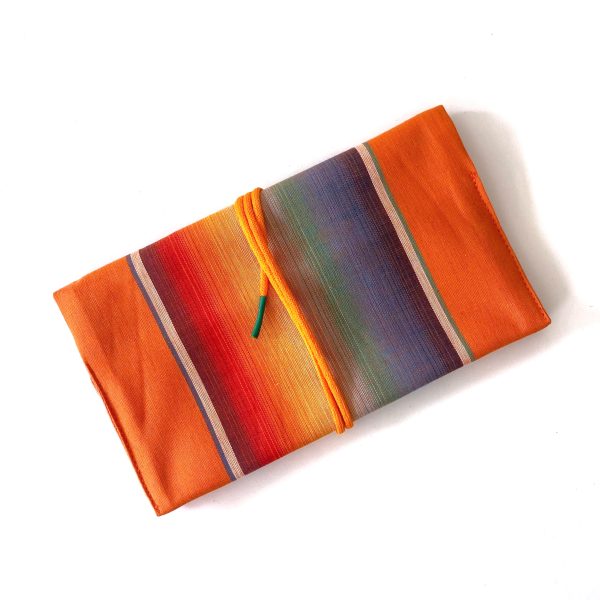Tobacco Pouch - Orange Bright Rainbow Colours