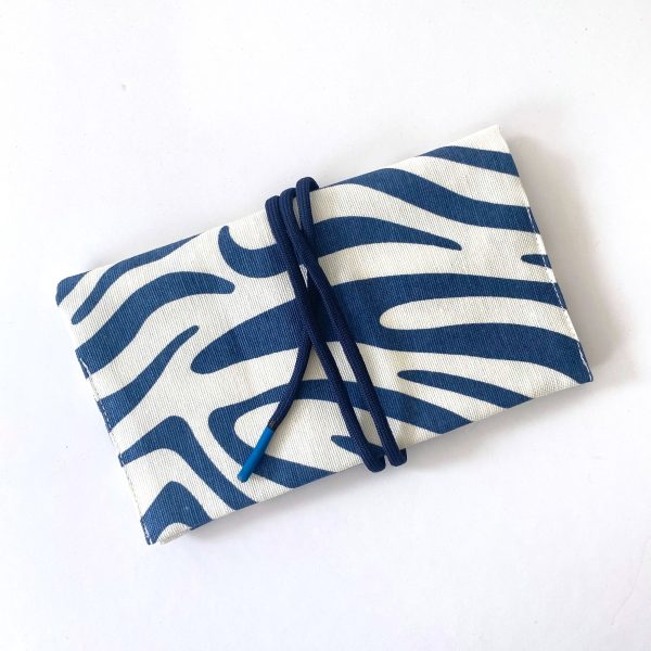 Tobacco Pouch - Blue and White