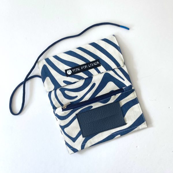 Tobacco Pouch - Blue and White - Image 2