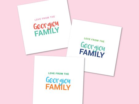 Love From - Personalised Family Cards