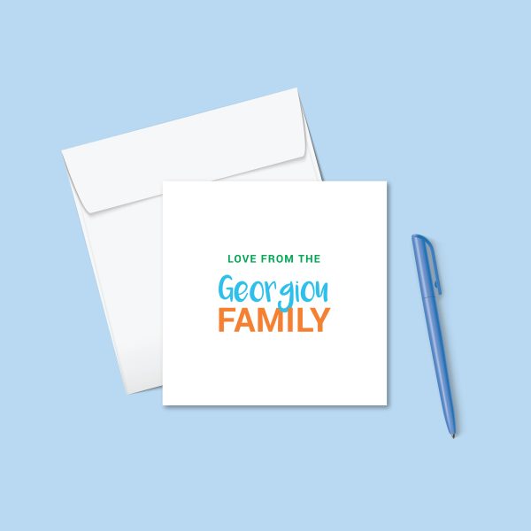 Love From - Personalised Family Cards - Image 2