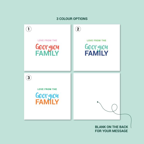 Love From - Personalised Family Cards - Image 3