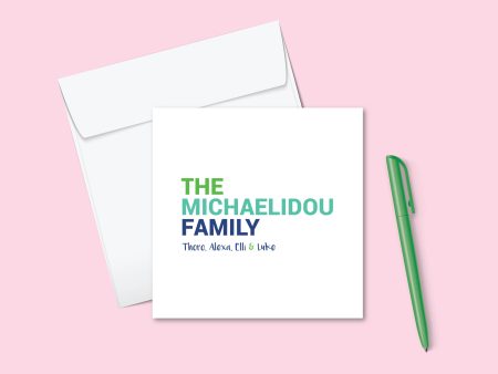 Family Names - Personalised Family Cards
