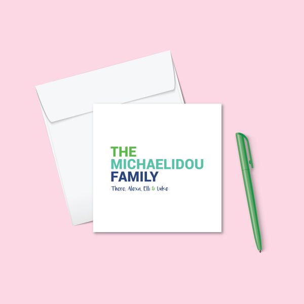 Family Names - Personalised Family Cards