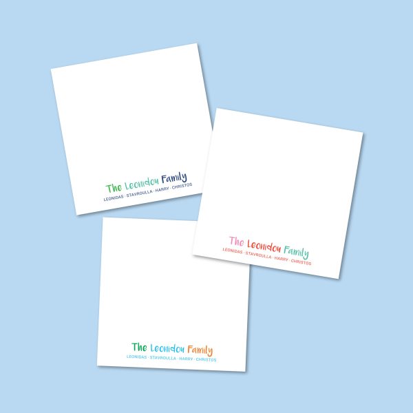 Family Names (Bottom of Card) - Personalised Family Cards - Image 2