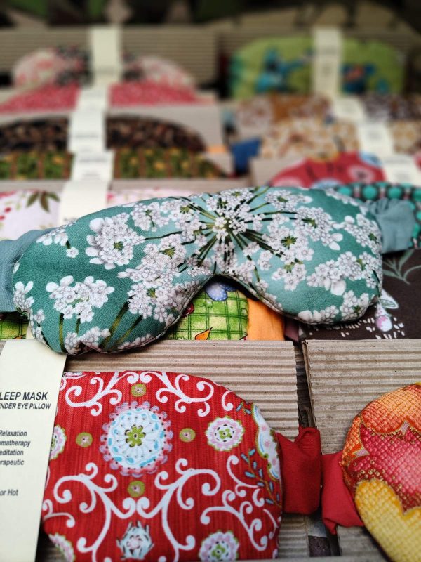 Lavender Sleep Mask Pillow – Organic Aromatherapy Eye Mask for Sleep & Headache Relief - Image 2