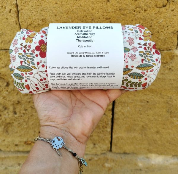 Lavender and Linseed Eye Pillow-Organic Flaxseed & Lavender Eye Mask for Sleep, Yoga, Heat or Cold Therapy - Image 22